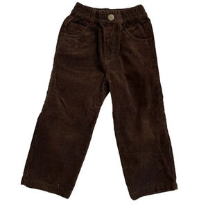E-Land Chocolate Brown Pull-on Corduroy Pants